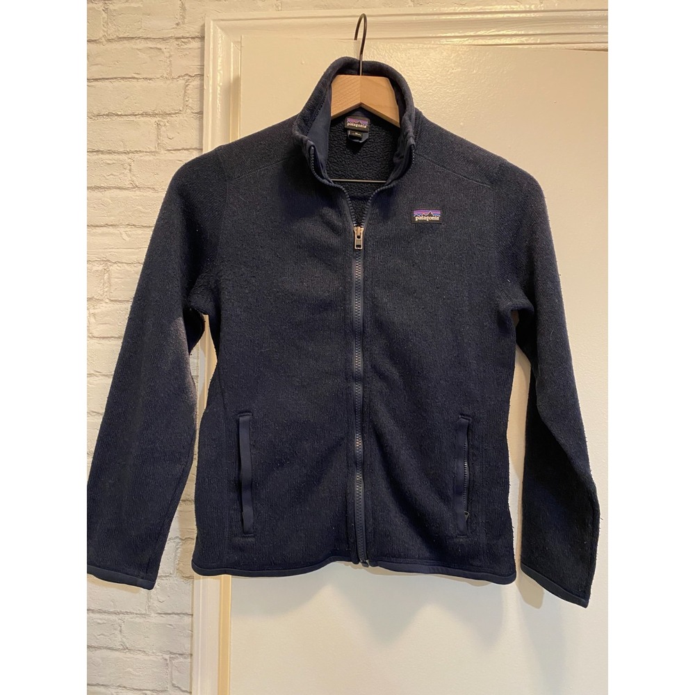 Patagonia kids Better Sweater Jacket fleece Full Zipped dark Navy M 10.